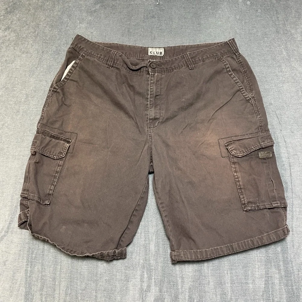 Pro Club Cargo Shorts Mens 44 Gray Flat Front Beach Summer Wear Camping Hiking